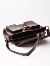 【2色展開】フェイクレザー 2way ショルダーバッグ