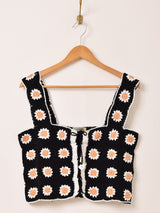 【2色展開】Emerald Motel 花柄 グラニースクエア ビスチェ