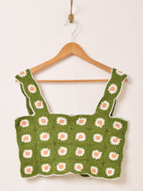 【2色展開】Emerald Motel 花柄 グラニースクエア ビスチェ