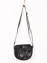 【2色展開】パッチワーク レザー ショルダーバッグ