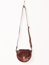 【2色展開】編み込みレザー ミニショルダーバッグ