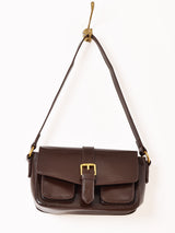 【2色展開】フェイクレザー 2way ショルダーバッグ