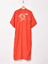 オリエンタル 刺繍 ロング丈 チャイナガウン