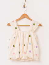 【2色展開】Meridian 刺繍 シャギー バルーン キャミソール