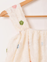 【2色展開】Meridian 刺繍 シャギー バルーン キャミソール