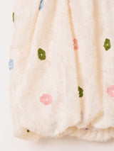 【2色展開】Meridian 刺繍 シャギー バルーン キャミソール