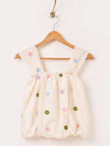 【2色展開】Meridian 刺繍 シャギー バルーン キャミソール