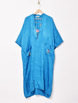 Made in China 花柄 刺繍 チャイナガウン