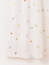 Meridian 小花 刺繍 キャミソールワンピース