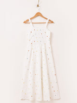 Meridian 小花 刺繍 キャミソールワンピース