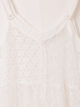 【2色展開】Emerald Motel レースミックス キャミソールワンピース