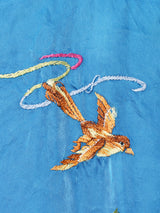 Made in China 花柄 刺繍 チャイナガウン