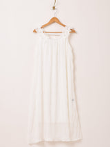 【3色展開】Meridian フリルギャザー ノースリーブワンピース