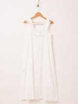 【3色展開】Meridian フリルギャザー ノースリーブワンピース