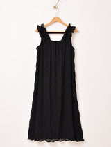 【3色展開】Meridian フリルギャザー ノースリーブワンピース