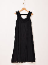 【3色展開】Meridian フリルギャザー ノースリーブワンピース