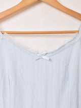 【3色展開】Meridian レースリボン キャミソールワンピース