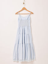 【3色展開】Meridian レースリボン キャミソールワンピース