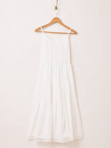 【3色展開】Meridian レースリボン キャミソールワンピース