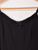 【3色展開】Meridian レースリボン キャミソールワンピース