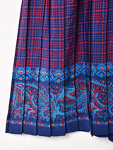 ベルト付き 千鳥格子柄 長袖ワンピース