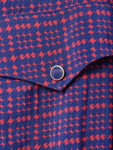 ベルト付き 千鳥格子柄 長袖ワンピース