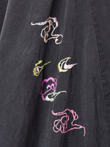 Made in China オリエンタル 刺繍 ミディアムガウン