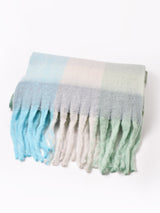 【6色展開】大判 カラフルチェック ストール