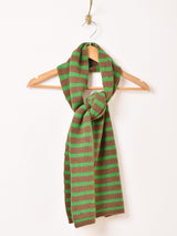 【3色展開】ボーダー柄 リブニット マフラー