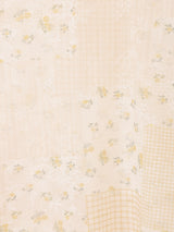 【2色展開】Meridian 花柄 ラッフルスリーブ シアーカットソー