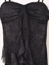 【2色展開】Meridian アシンメトリー レース ビスチェ