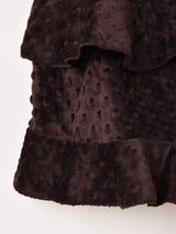 【2色展開】Meridian ミンキードット フリル キャミソール