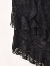 【2色展開】Meridian アシンメトリー レース ビスチェ