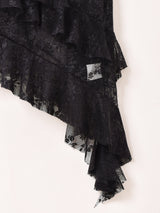 【2色展開】Meridian アシンメトリー レース ビスチェ