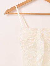 【2色展開】Meridian アシンメトリー レース ビスチェ