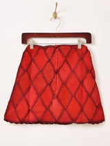 【3色展開】Emerald Motel パッチワーク スエード ミニスカート