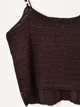 【3色展開】Emerald Motel パッチワーク スエード キャミソール