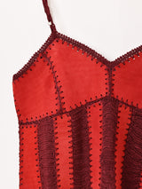 【3色展開】Emerald Motel パッチワーク スエード キャミソール