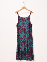 【2色展開】Meridian ベロア シアー フリル キャミソールワンピース