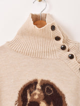 Meridian ダックスフント タートルネックセーター