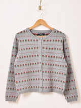 【2色展開】Meridian 花柄 カーディガン