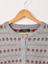 【2色展開】Meridian 花柄 カーディガン