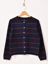 【2色展開】Meridian 花柄 カーディガン