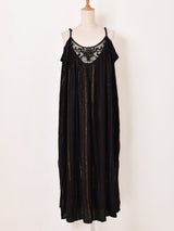 【2色展開】Emerald Motel ラメ レース キャミソールワンピース