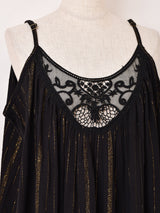 【2色展開】Emerald Motel ラメ レース キャミソールワンピース