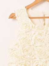 【3色展開】Meridian ローズ ノースリーブトップス