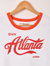 【2色展開】Elcamino クロップド プリント リンガーTシャツ「Atlanta」