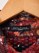 総柄 スパンコール ジャケット