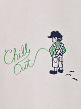 【2色展開】 プリント Tシャツ「Chill Out Boy」