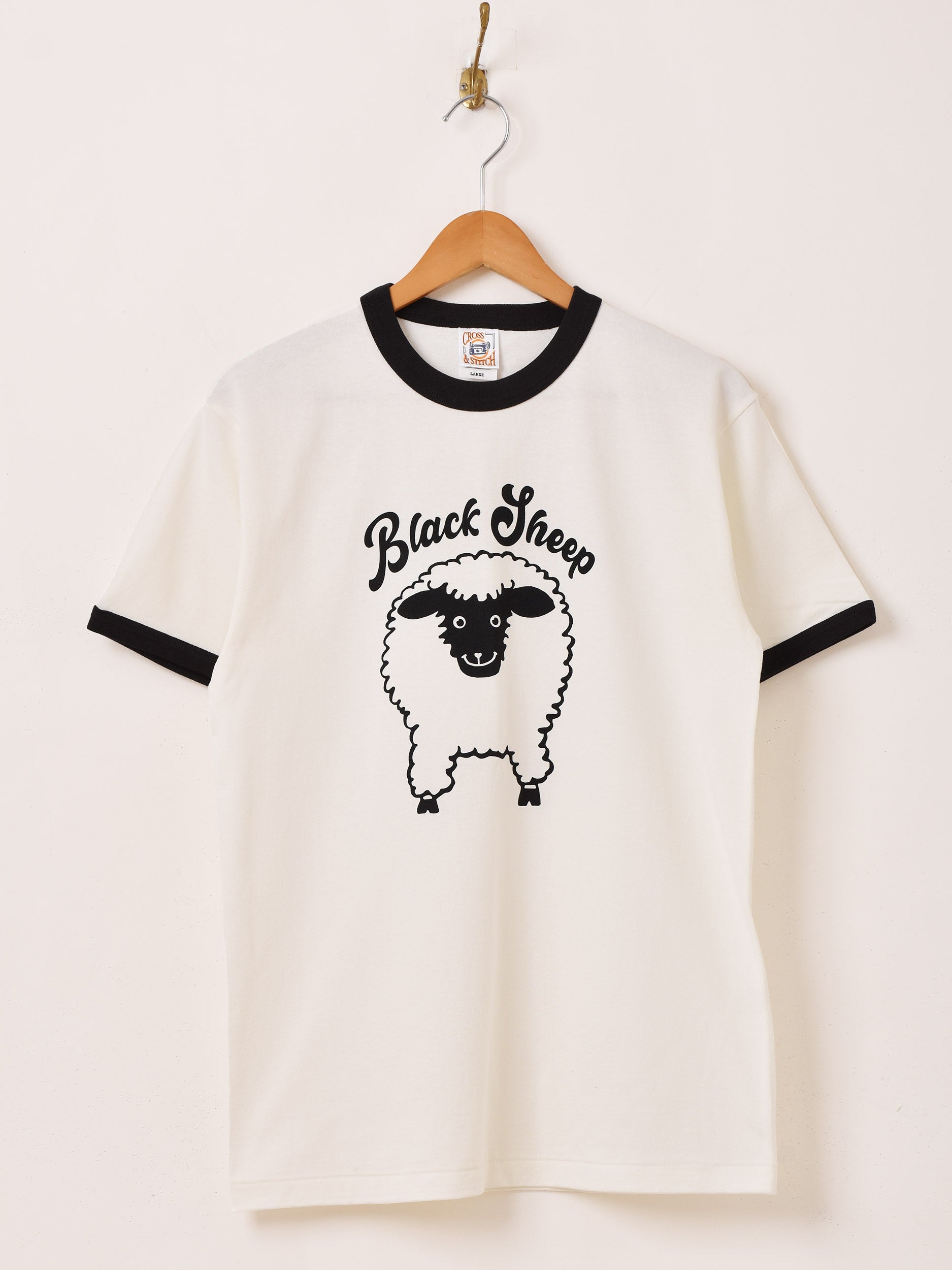 プリント リンガーTシャツ「Black Sheep」 – 古着屋Top of the Hillの